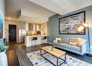 Gorgeous Living Room at 640 North Wells, Chicago, 60654